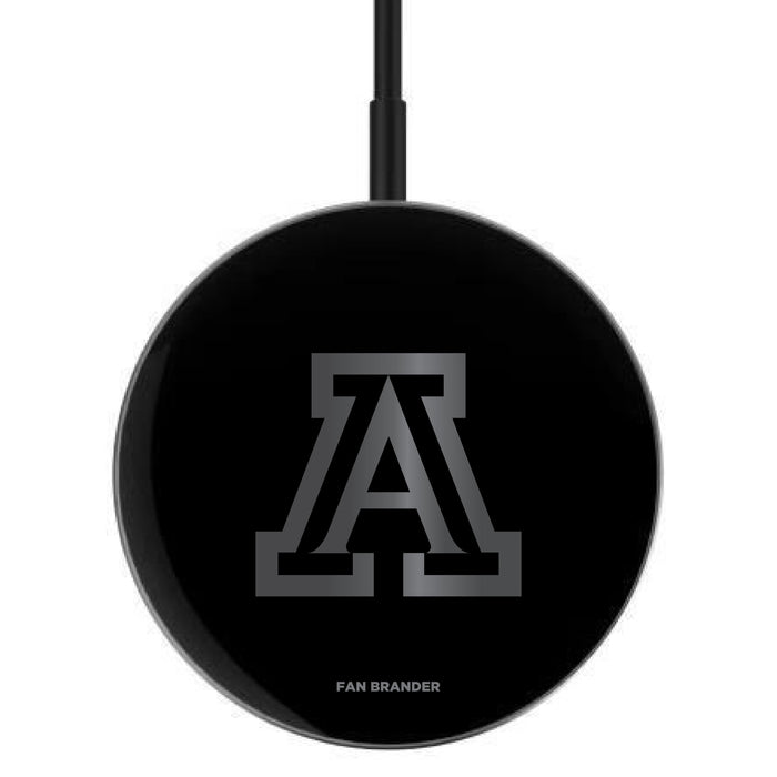 MagSafe Compatible Wireless Charger with Arizona Wildcats laser etched Primary Logo
