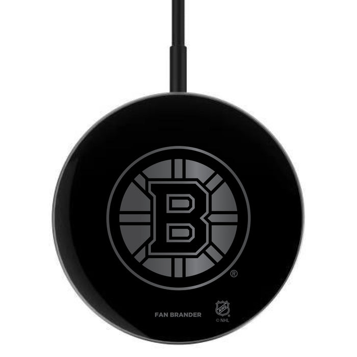 MagSafe Compatible Wireless Charger with  Boston Bruins laser etched Primary Logo