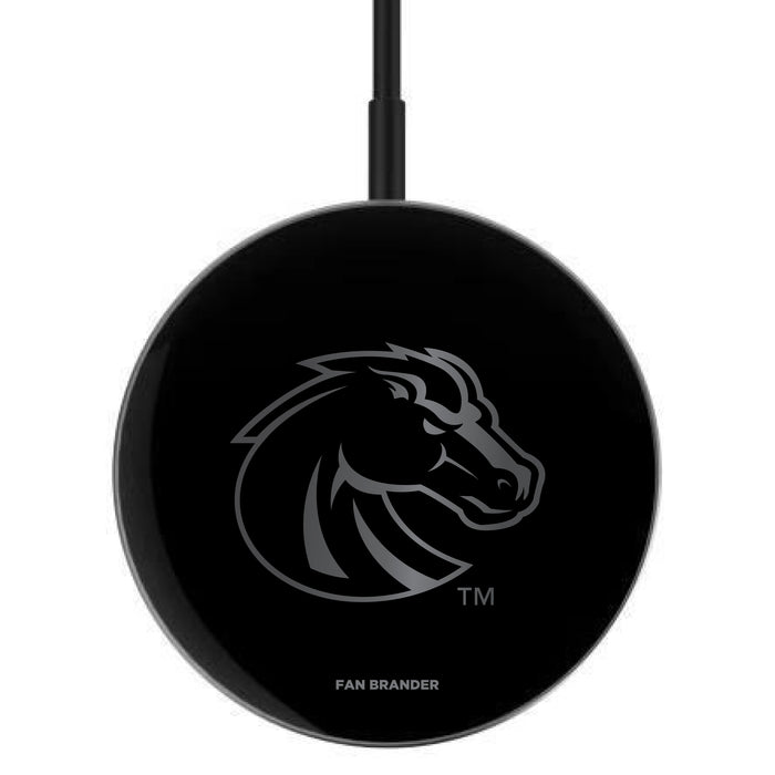 MagSafe Compatible Wireless Charger with Boise State Broncos laser etched Primary Logo
