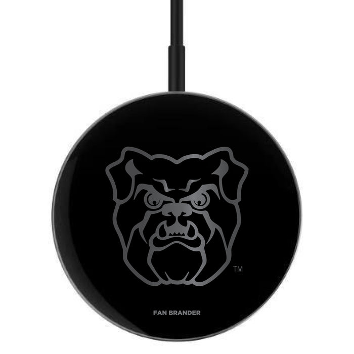 MagSafe Compatible Wireless Charger with Butler Bulldogs laser etched Primary Logo