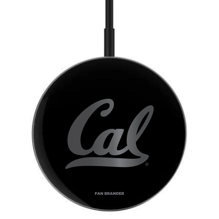 MagSafe Compatible Wireless Charger with California Bears laser etched Primary Logo