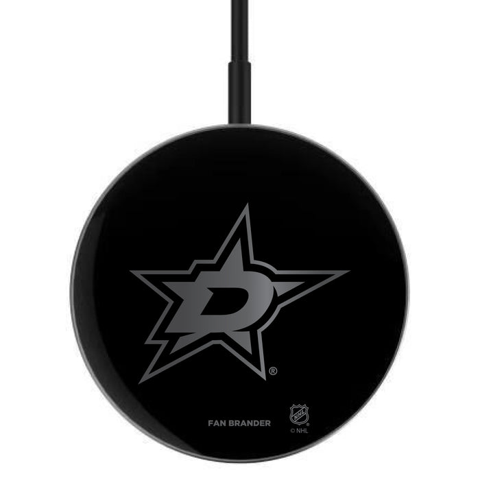 MagSafe Compatible Wireless Charger with  Dallas Stars laser etched Primary Logo