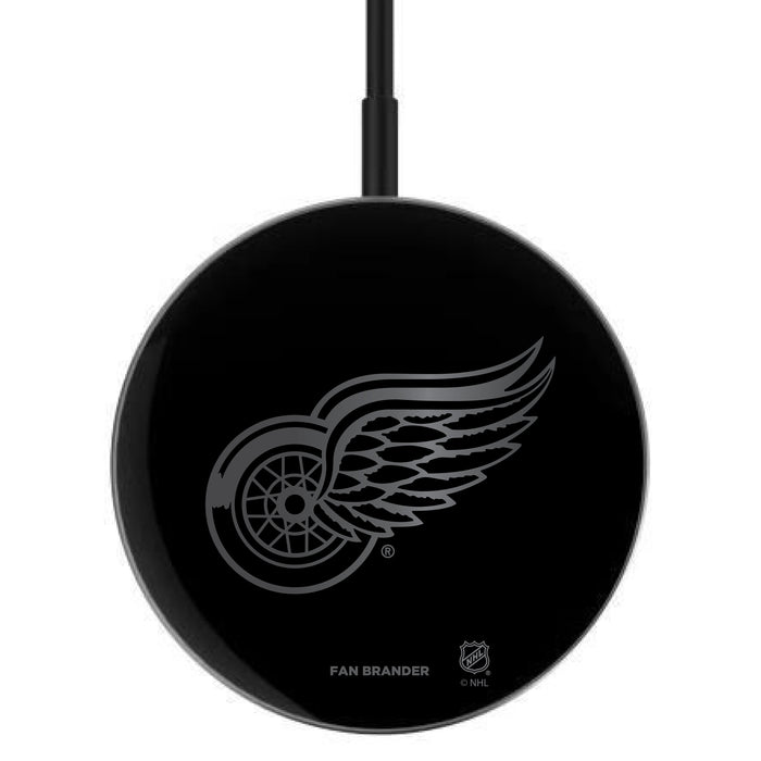 MagSafe Compatible Wireless Charger with  Detroit Red Wings laser etched Primary Logo