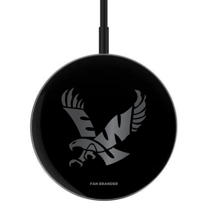 MagSafe Compatible Wireless Charger with Eastern Washington Eagles laser etched Primary Logo