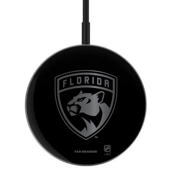 MagSafe Compatible Wireless Charger with  Florida Panthers laser etched Primary Logo