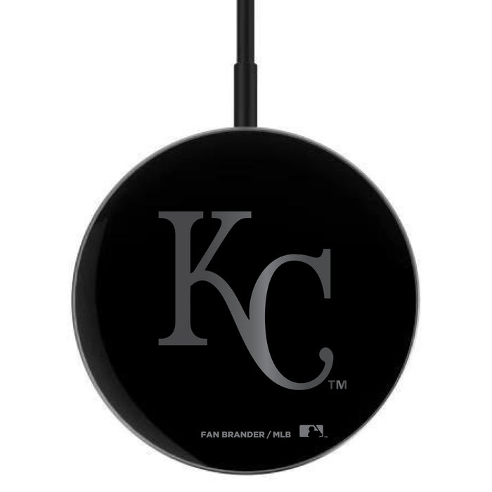 MagSafe Compatible Wireless Charger with Kansas City Royals laser etched Primary Logo