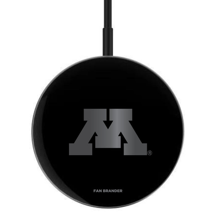 MagSafe Compatible Wireless Charger with Minnesota Golden Gophers laser etched Primary Logo