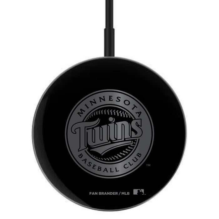 MagSafe Compatible Wireless Charger with Minnesota Twins laser etched Primary Logo