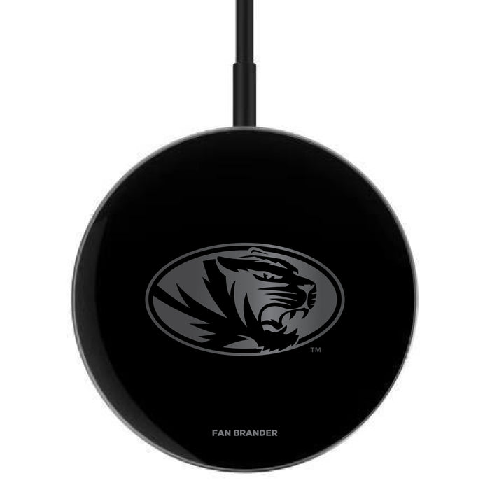 MagSafe Compatible Wireless Charger with Missouri Tigers laser etched Primary Logo