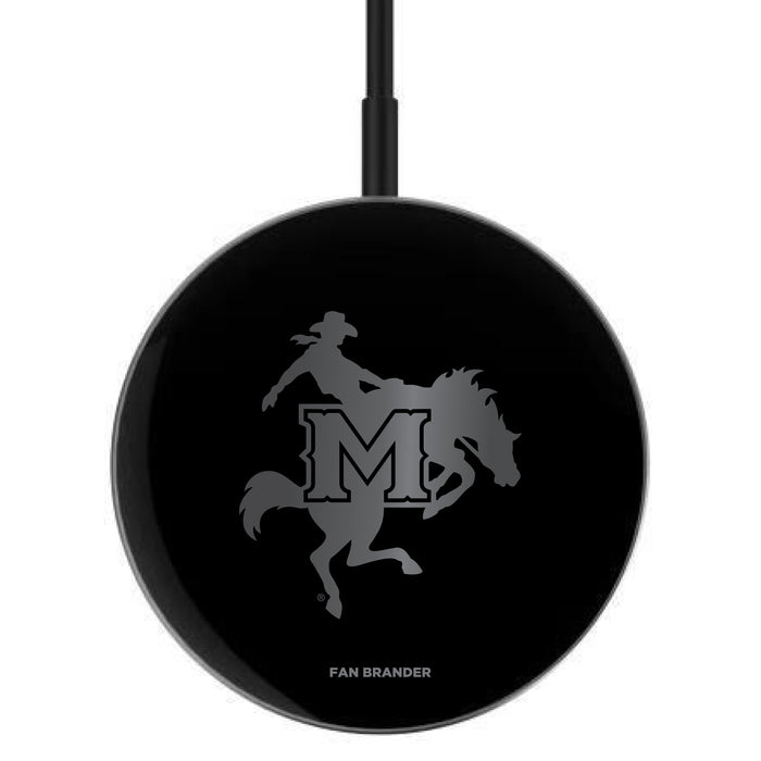 MagSafe Compatible Wireless Charger with McNeese State Cowboys laser etched Primary Logo