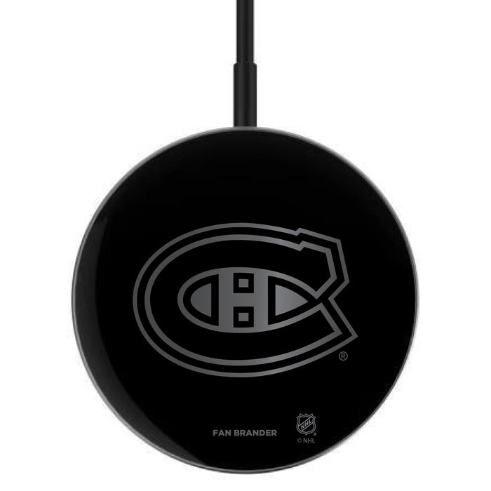 MagSafe Compatible Wireless Charger with  Montreal Canadiens laser etched Primary Logo