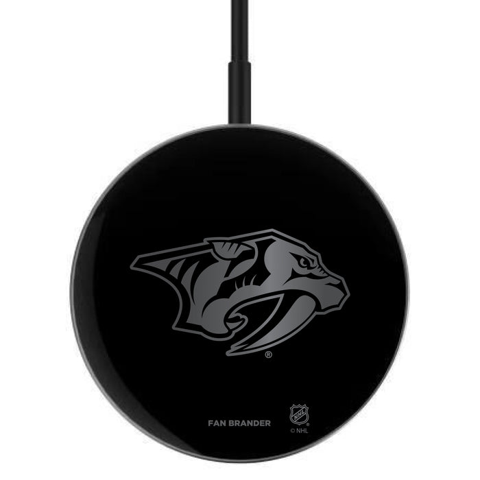 MagSafe Compatible Wireless Charger with  Nashville Predators laser etched Primary Logo