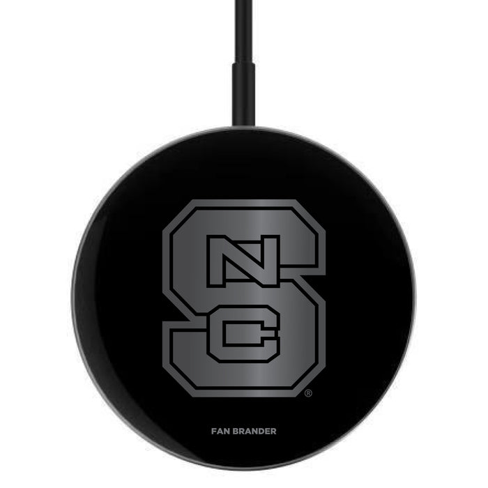 MagSafe Compatible Wireless Charger with NC State Wolfpack laser etched Primary Logo