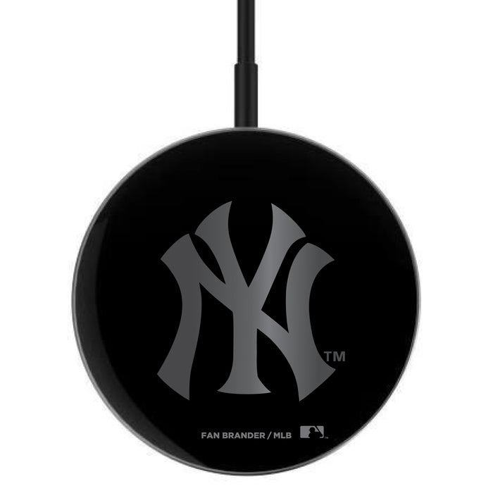 MagSafe Compatible Wireless Charger with New York Yankees laser etched Primary Logo