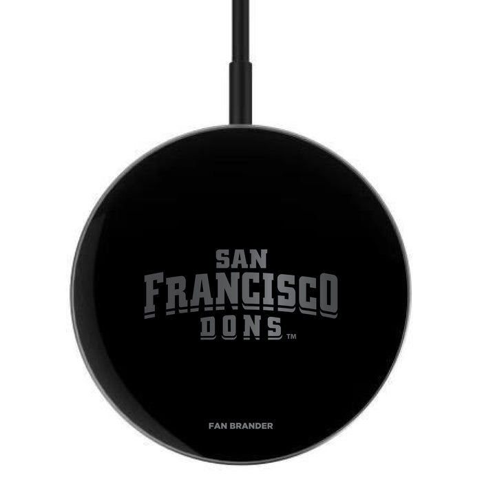 MagSafe Compatible Wireless Charger with San Francisco Dons laser etched Primary Logo