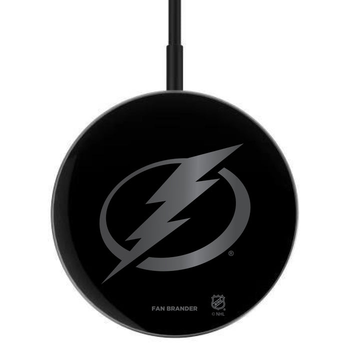 MagSafe Compatible Wireless Charger with  Tampa Bay Lightning laser etched Primary Logo