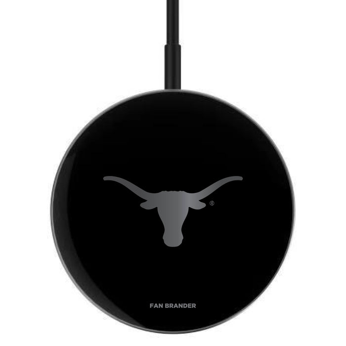 MagSafe Compatible Wireless Charger with Texas Longhorns laser etched Primary Logo