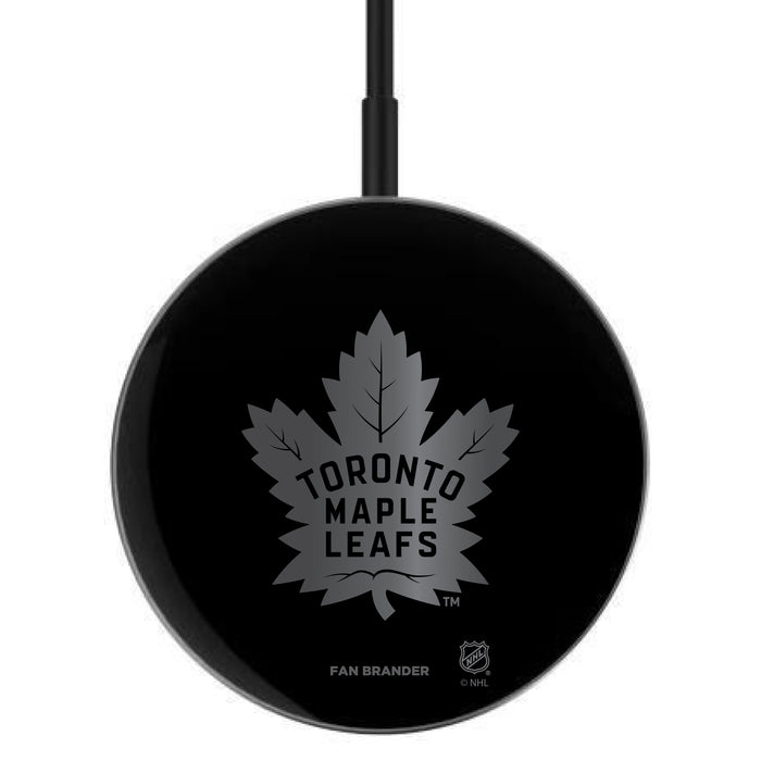 MagSafe Compatible Wireless Charger with  Toronto Maple Leafs laser etched Primary Logo