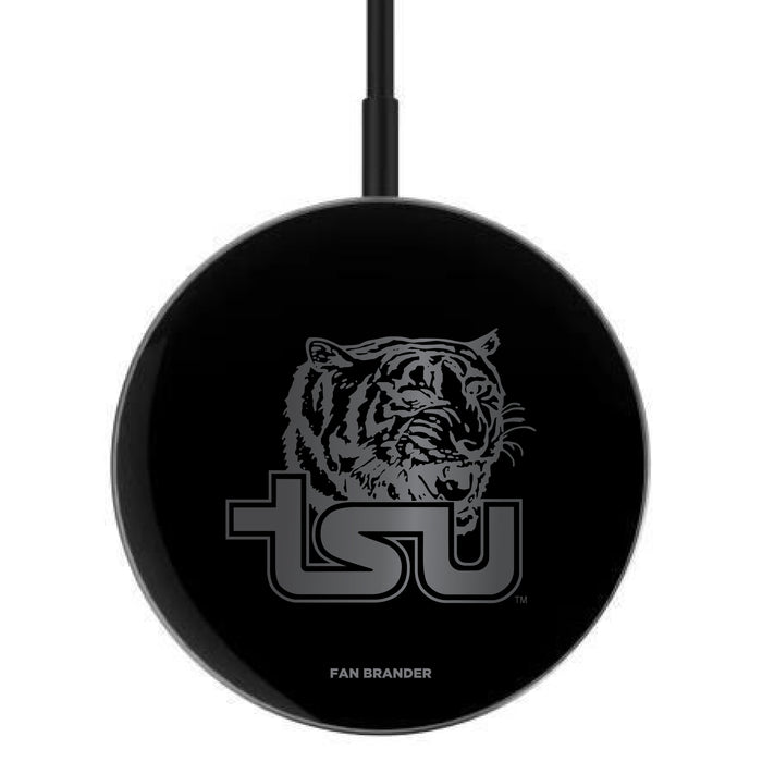 MagSafe Compatible Wireless Charger with Tennessee State Tigers laser etched Primary Logo