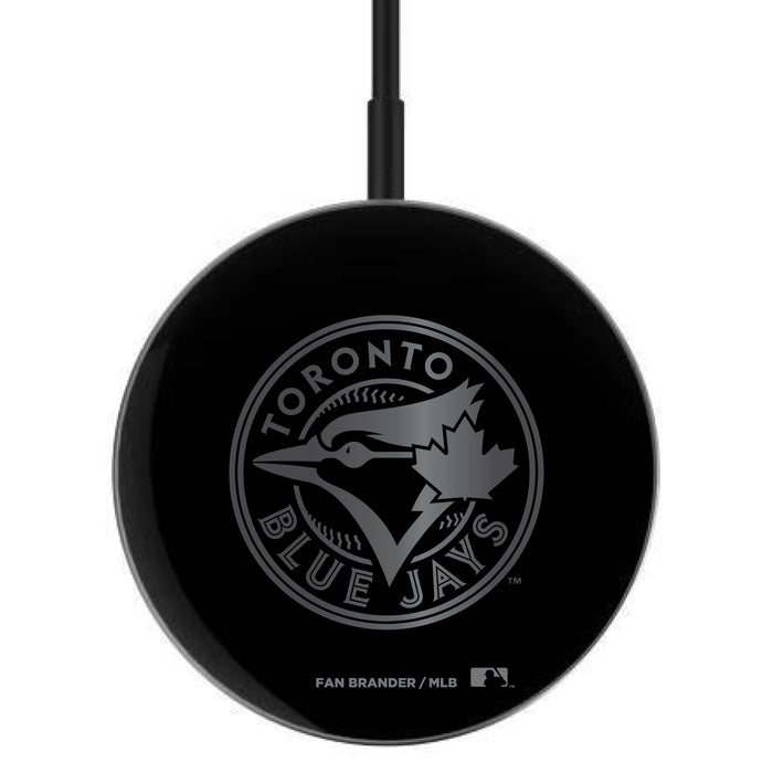 MagSafe Compatible Wireless Charger with Toronto Blue Jays laser etched Primary Logo