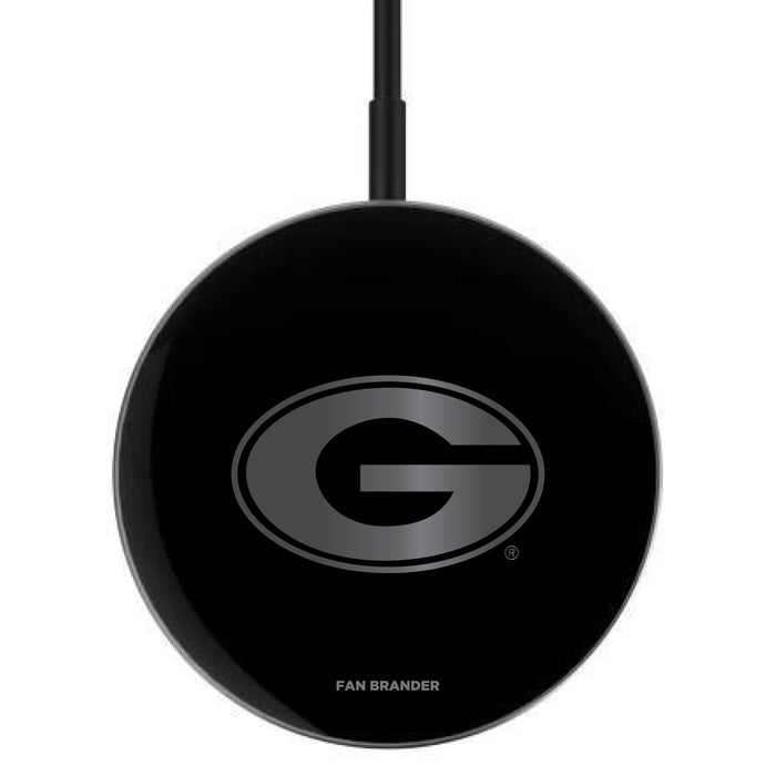 MagSafe Compatible Wireless Charger with Georgia Bulldogs laser etched Primary Logo