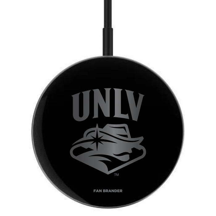 MagSafe Compatible Wireless Charger with UNLV Rebels laser etched Primary Logo