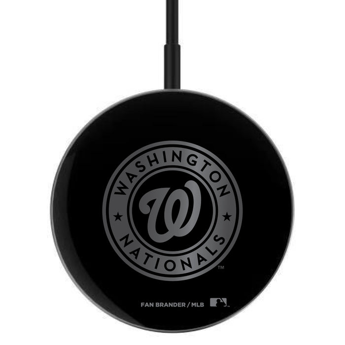MagSafe Compatible Wireless Charger with Washington Nationals laser etched Primary Logo