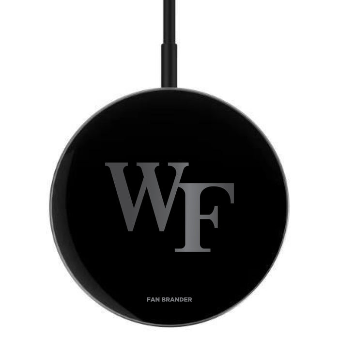 MagSafe Compatible Wireless Charger with Wake Forest Demon Deacons laser etched Primary Logo