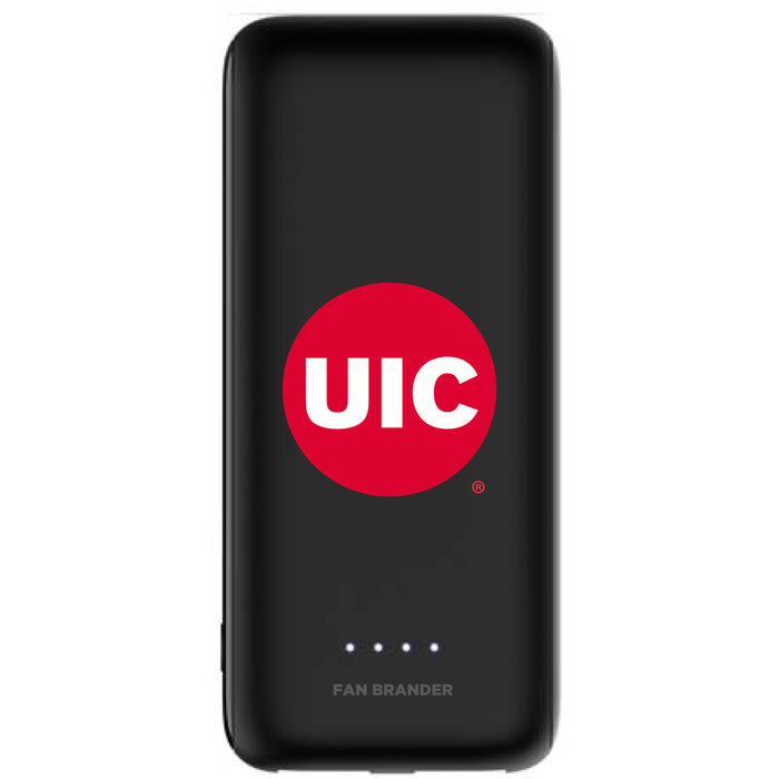 mophie Power Boost 5,200mAh portable battery with Illinois @ Chicago Flames Primary Logo