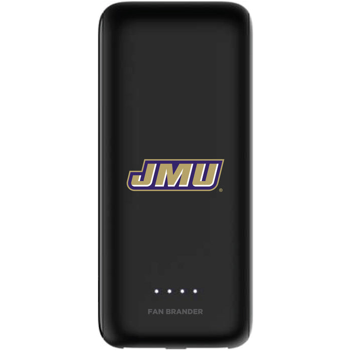 mophie Power Boost 5,200mAh portable battery with James Madison Dukes Primary Logo