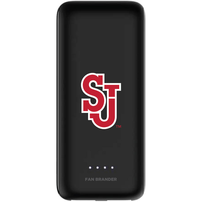 mophie Power Boost 5,200mAh portable battery with St. John's Red Storm Primary Logo