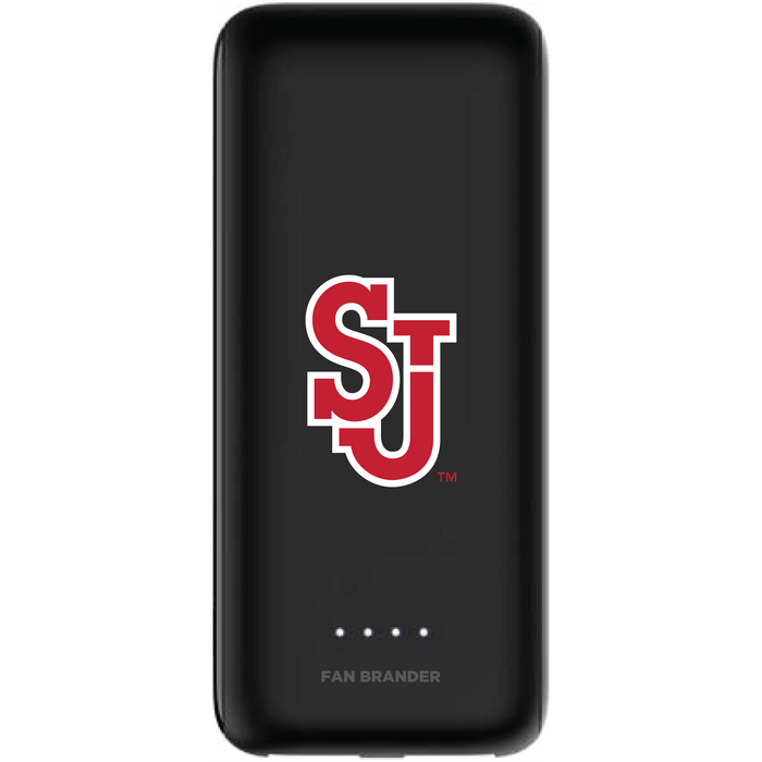 mophie Power Boost 5,200mAh portable battery with St. John's Red Storm Logo