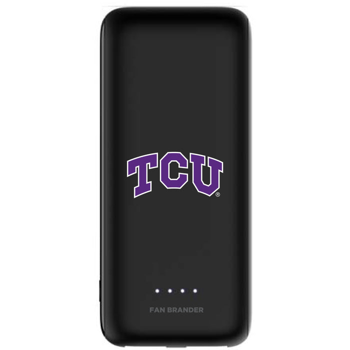 mophie Power Boost 5,200mAh portable battery with Texas Christian University Horned Frogs Primary Logo