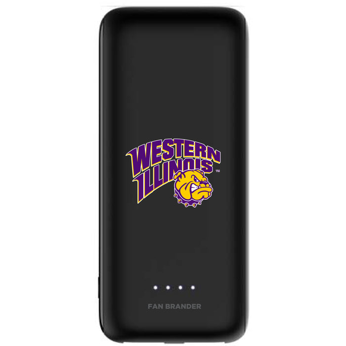 mophie Power Boost 5,200mAh portable battery with Western Illinois University Leathernecks Primary Logo