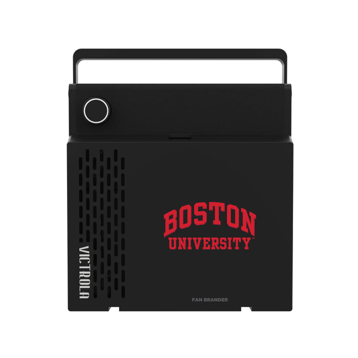 Victrola RevGo Record Player and Bluetooth Speaker with Boston University Primary Logo