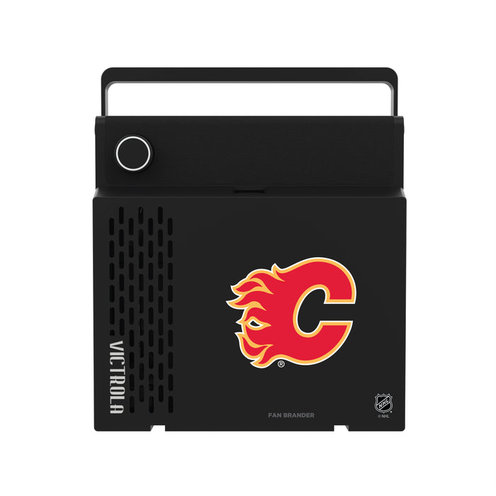 Victrola RevGo Record Player and Bluetooth Speaker with Calgary Flames Primary Logo