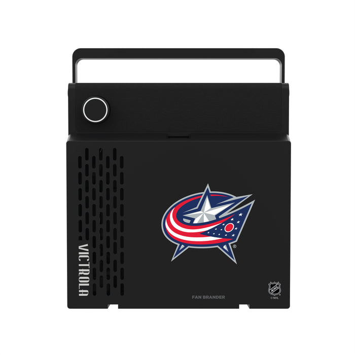 Victrola RevGo Record Player and Bluetooth Speaker with Columbus Blue Jackets Primary Logo