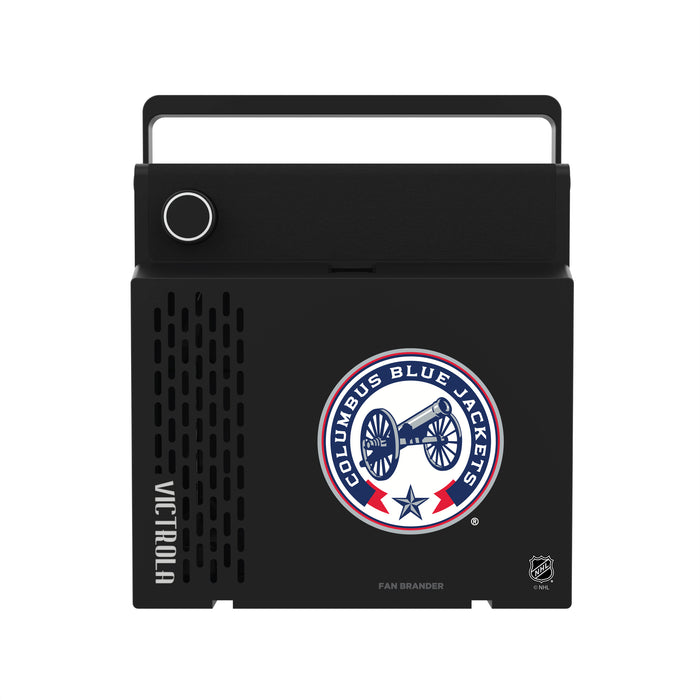 Victrola RevGo Record Player and Bluetooth Speaker with Columbus Blue Jackets Secondary Logo