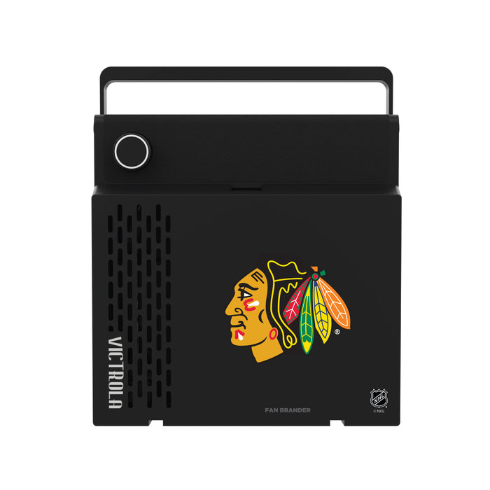 Victrola RevGo Record Player and Bluetooth Speaker with Chicago Blackhawks Primary Logo