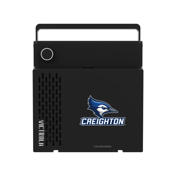 Victrola RevGo Record Player and Bluetooth Speaker with Creighton University Bluejays Secondary Logo
