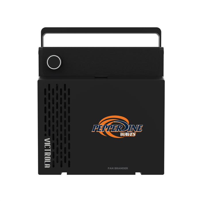 Victrola RevGo Record Player and Bluetooth Speaker with Pepperdine Waves Primary Logo