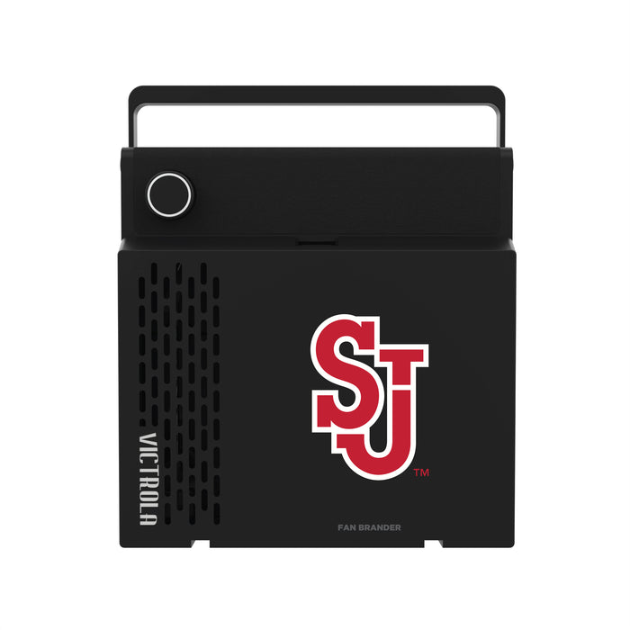 Victrola RevGo Record Player and Bluetooth Speaker with St. John's Red Storm Primary Logo