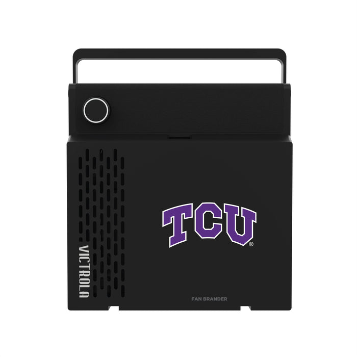 Victrola RevGo Record Player and Bluetooth Speaker with Texas Christian University Horned Frogs Primary Logo