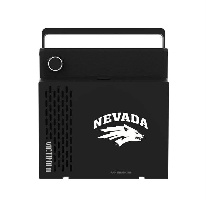 Victrola RevGo Record Player and Bluetooth Speaker with Nevada Wolf Pack Primary Logo