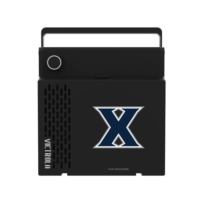 Victrola RevGo Record Player and Bluetooth Speaker with Xavier Musketeers Primary Logo