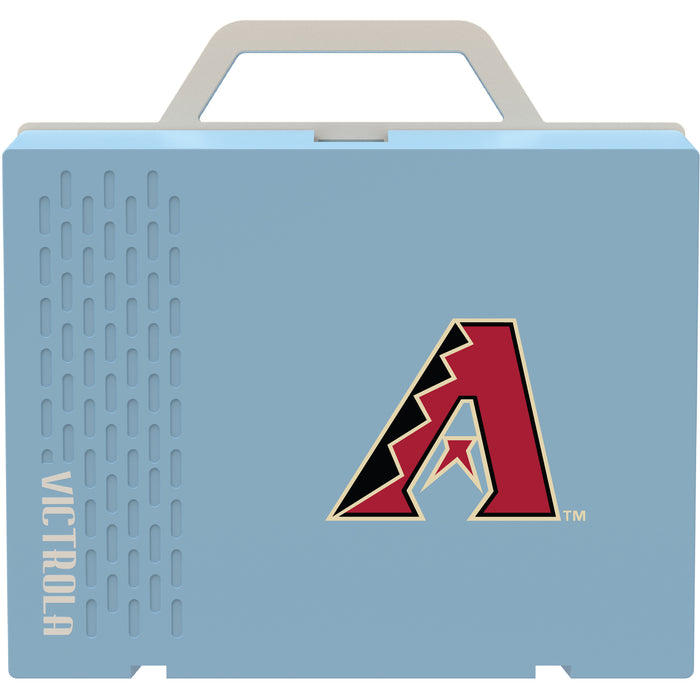 Victrola Re-Spin Sustainable Bluetooth Suitcase Record Player with Arizona Diamondbacks Primary Logo