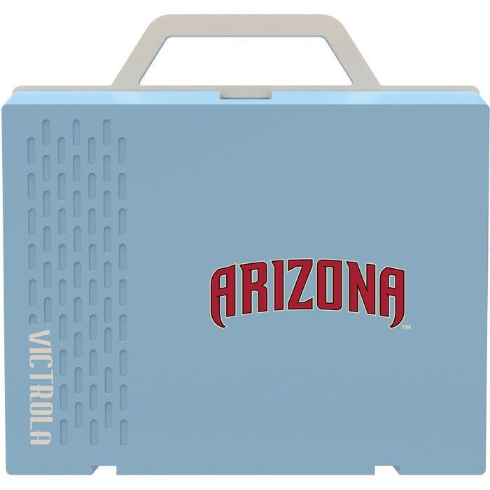 Victrola Re-Spin Sustainable Bluetooth Suitcase Record Player with Arizona Diamondbacks Wordmark Logo