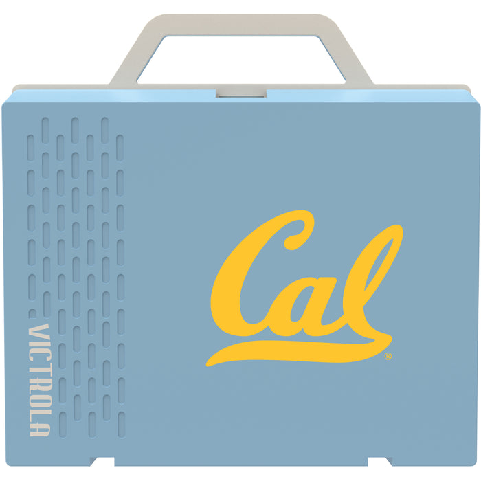 Victrola Re-Spin Sustainable Bluetooth Suitcase Record Player with California Bears Primary Logo