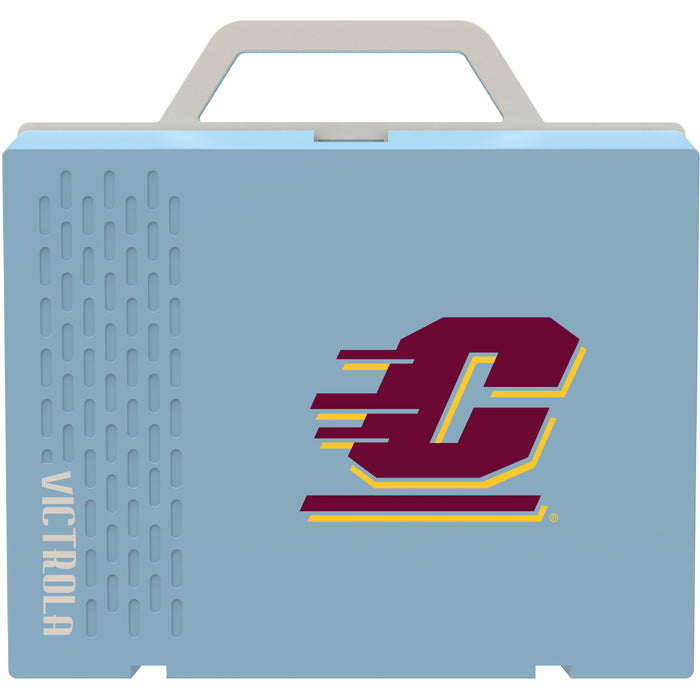Victrola Re-Spin Sustainable Bluetooth Suitcase Record Player with Central Michigan Chippewas Primary Logo