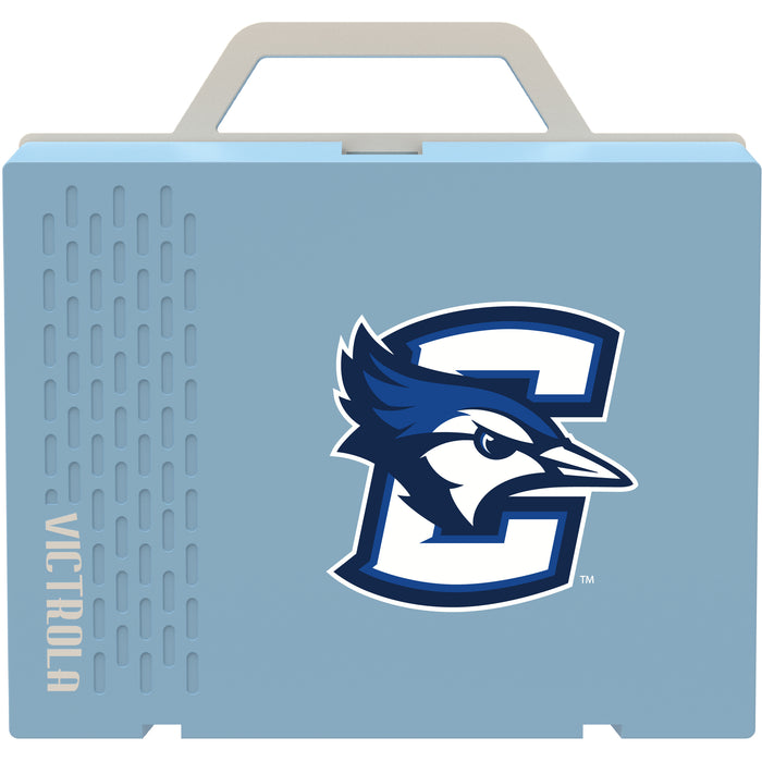 Victrola Re-Spin Sustainable Bluetooth Suitcase Record Player with Creighton University Bluejays Primary Logo